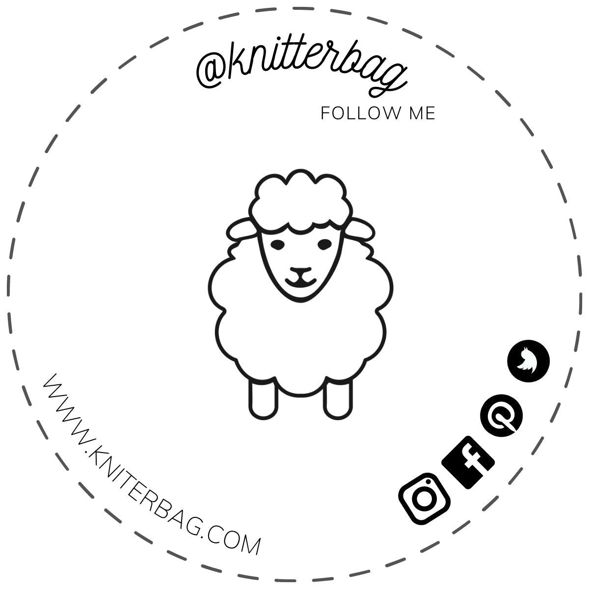 Linen wristlet pouch with Bunny print - cosmetic bag