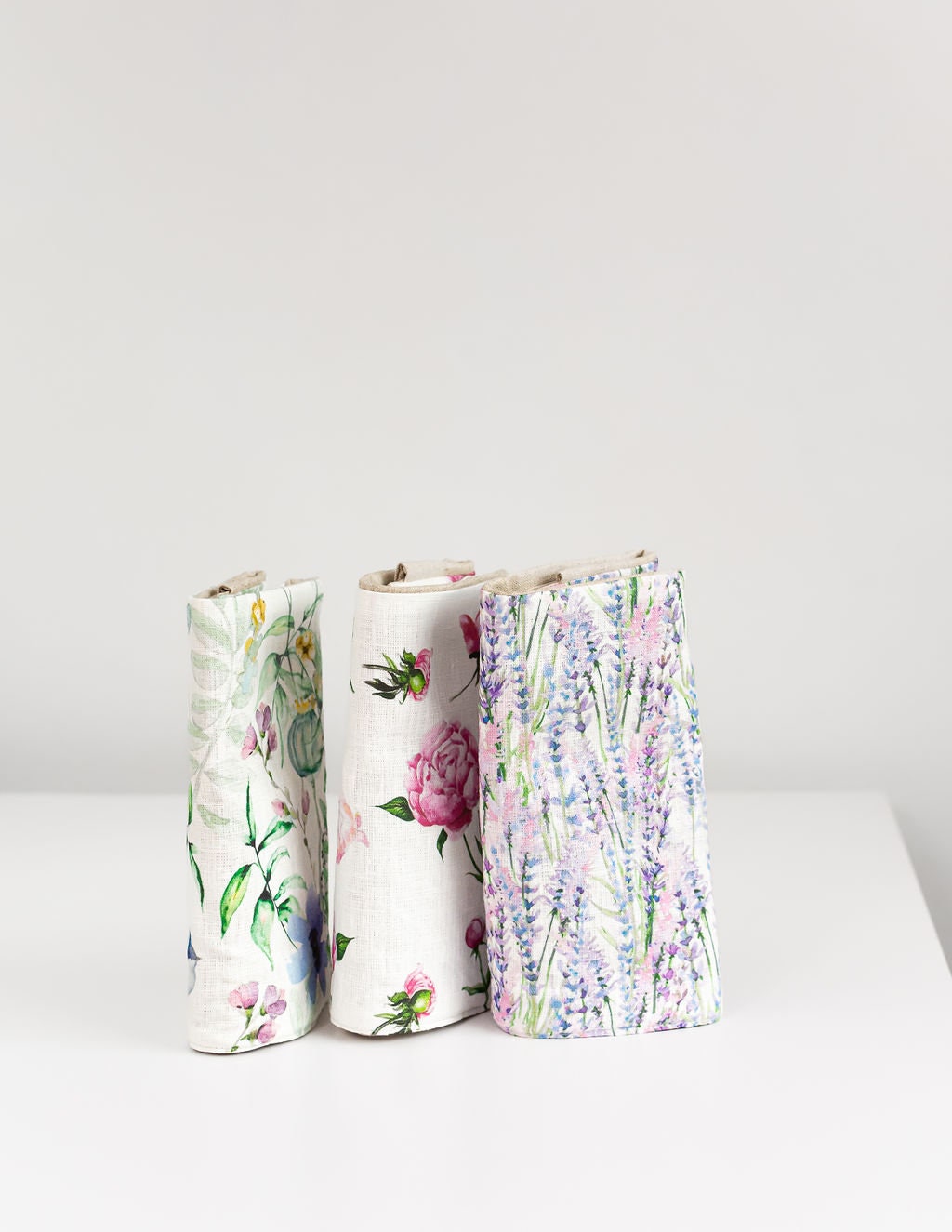 Levander print Needle, Crochet, Hooks Case with 21 pockets for circle needles & 24 for socks needles.