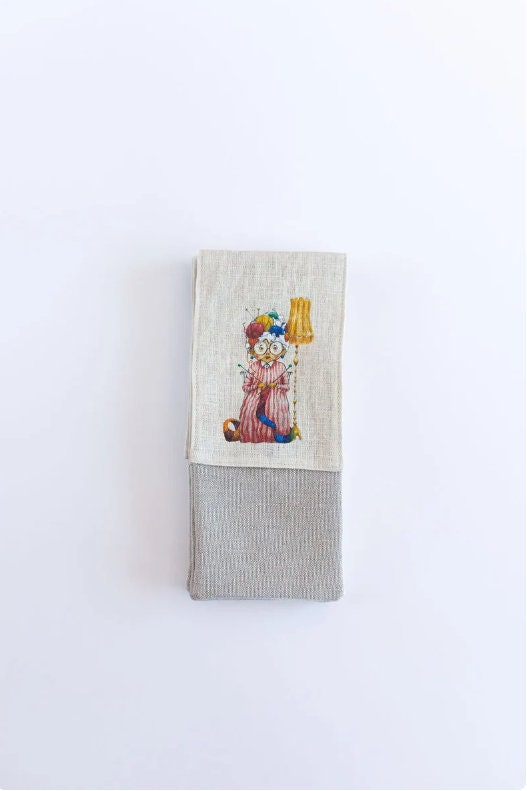 Knitting needle organizer case. Size: 4" x 9,2" (or 4" x 11"). Needles, Crochets and Hooks Case.