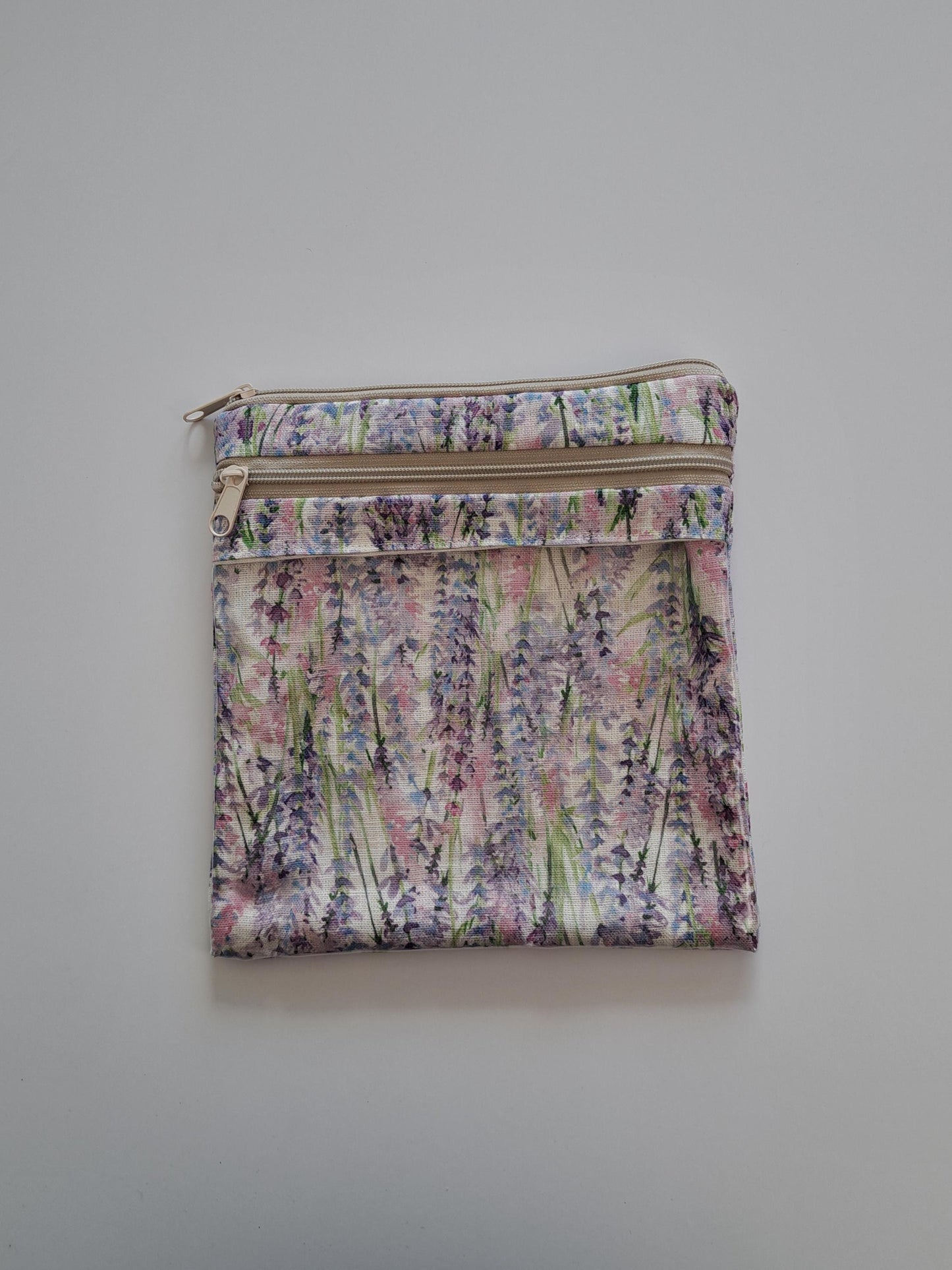 Stitch Project Case. Project bag for Embroidery projects. Storage Travel Hand Sewing Projects.