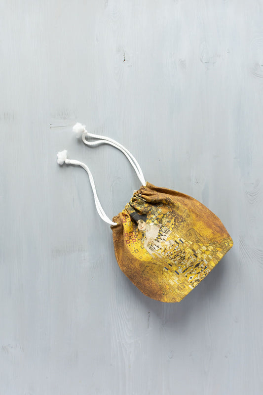 Project Bag. Small. Special KnitterBag design. Bag inspired by Gustav Klimt "Adele"