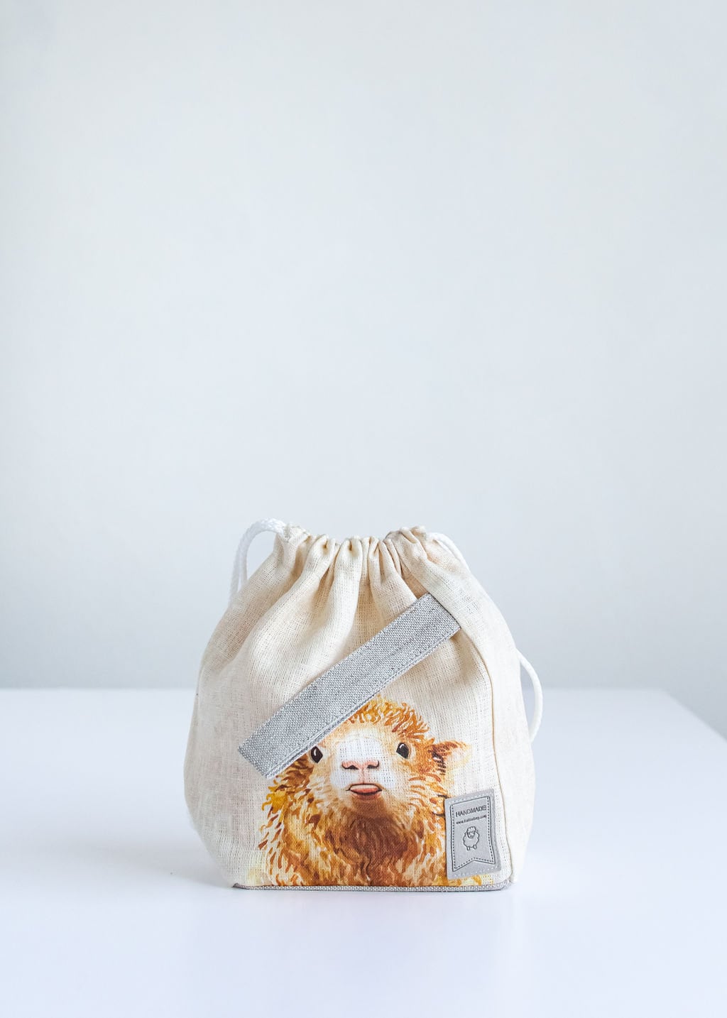Project bags. Set of 2 Knitter Project Bags. Large and Small.  Sheep print