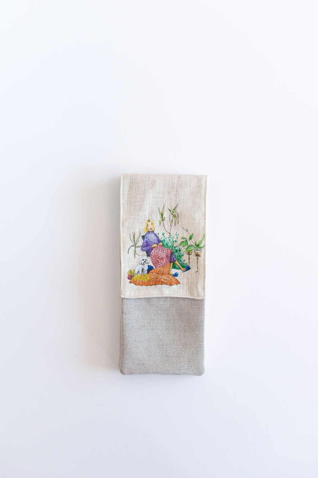 Knitting needle organizer case. Size: 4" x 9,2" (or 4" x 11"). Needles, Crochets and Hooks Case.