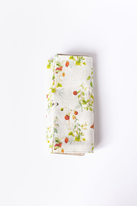 Stylish Case for Crochet Hooks - 21 Pockets for Circular Needles & 24 for Socks Needles. Needles, Crochets, Hooks Case with strawberry print