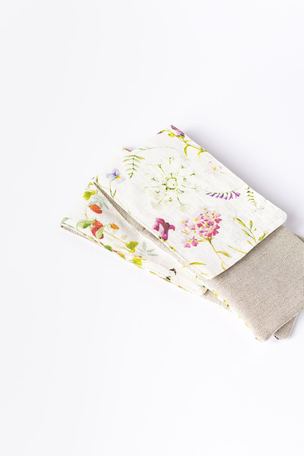MINI Needle Case. Needles, Crochets and Hooks Case with meadow print