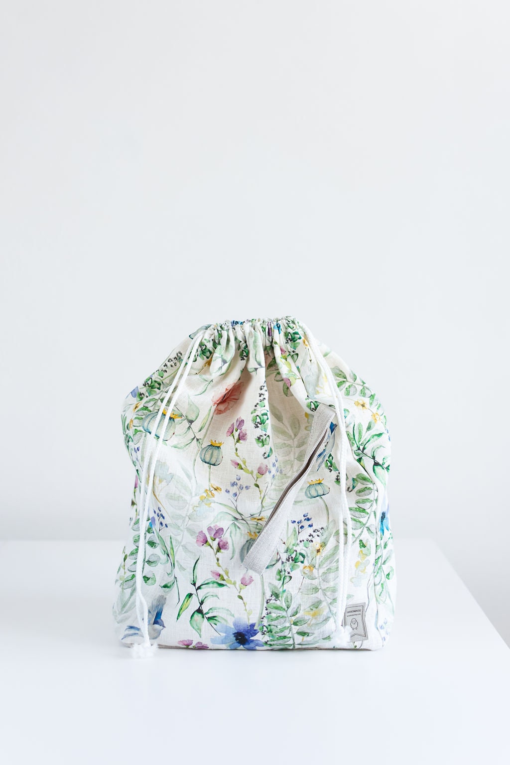 Set of 3 Summer Meadow print Project Bags. Sizes XL, Large and Small.