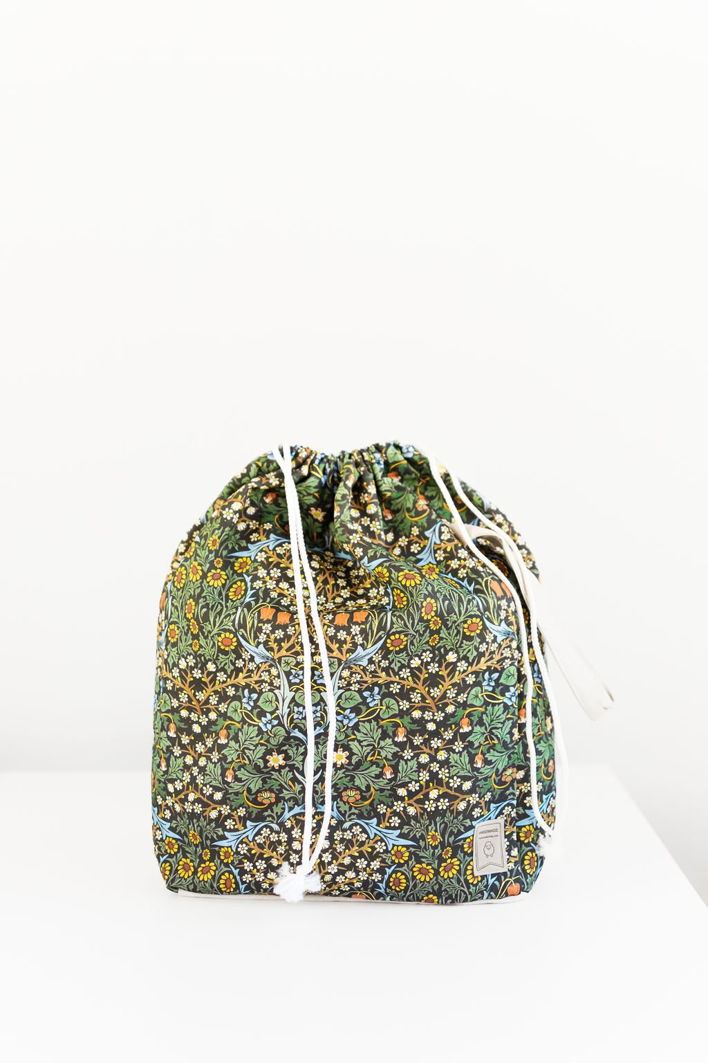 William Morris Blackthorn print XL size Knitting Project Bag.
