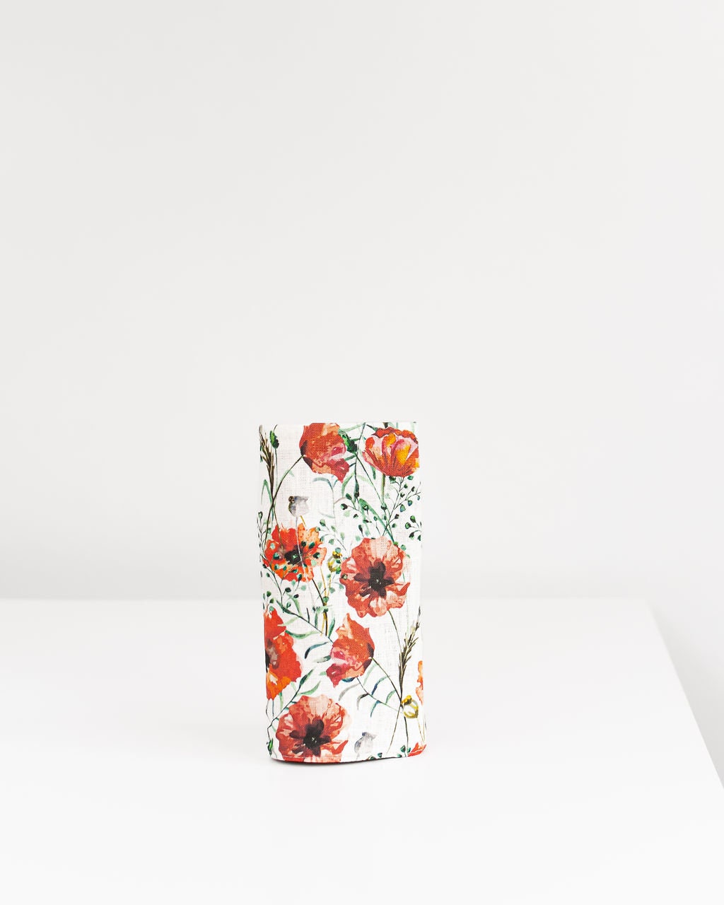 Poppy flowers print Needle, Crochet, Hooks Case with  21 pockets for circle needles & 24 for socks needles.