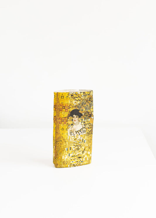 Stylish Case for Crochet Hooks - 21 Pockets for Circular Needles & 24 for Socks Needles, Gustav Klimt "Adele" print.