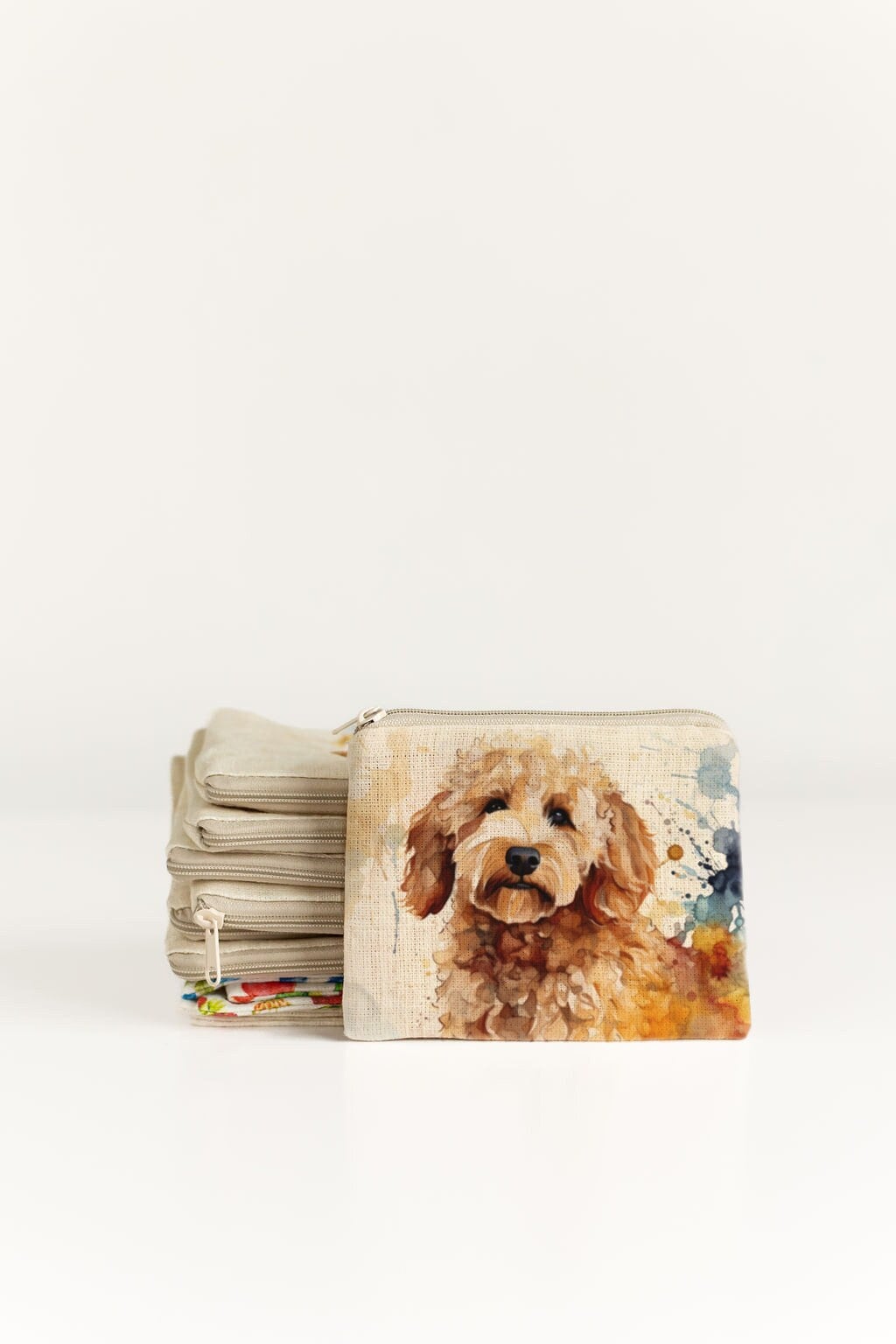 Small zip purse with Yorkshire Terrier print