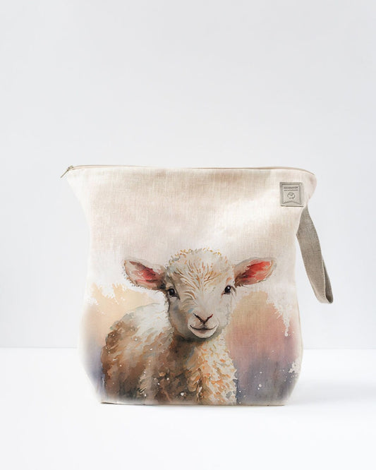 Sheep Project Bag with zipper