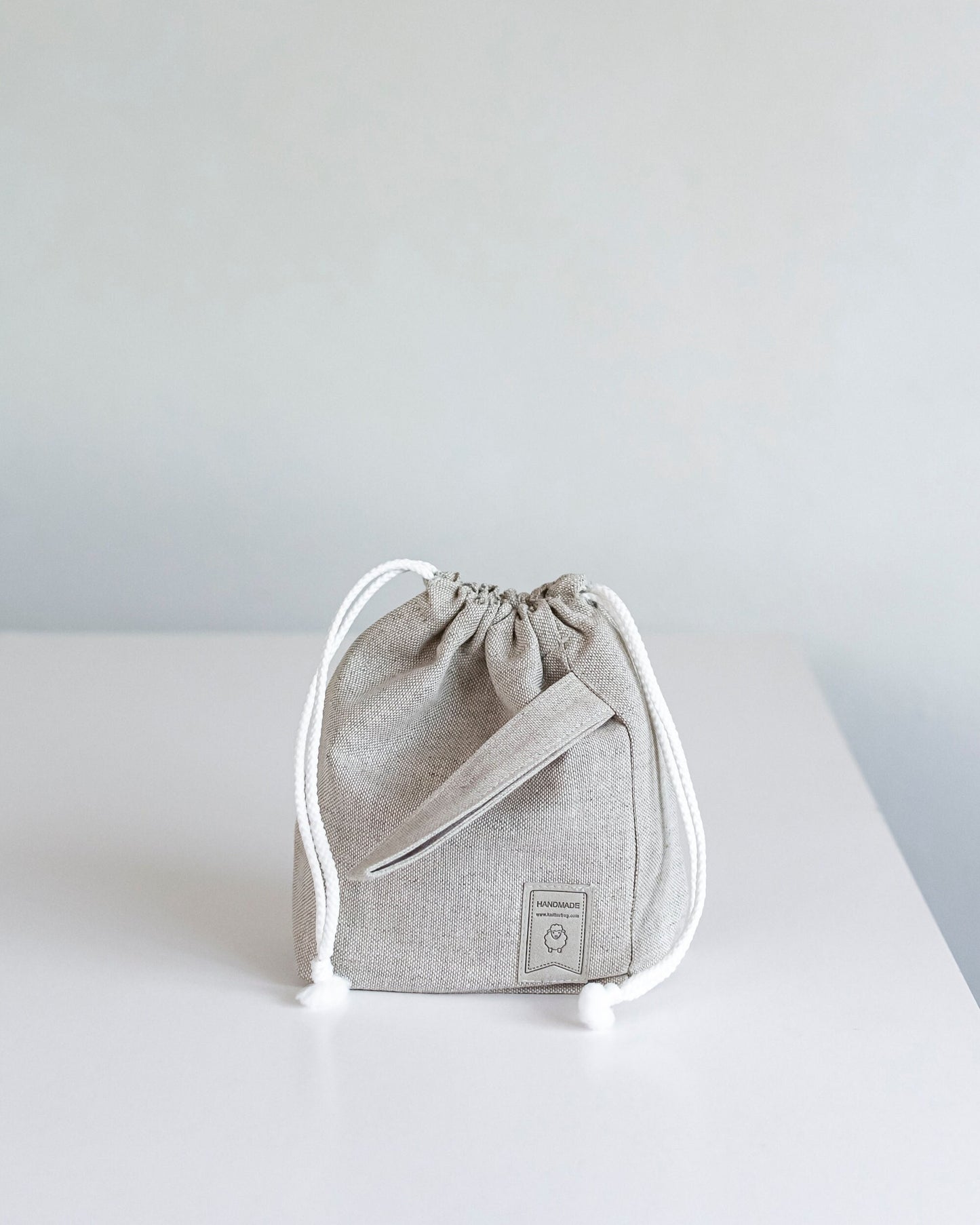 Project Bag. Size Small. Linen project bag.