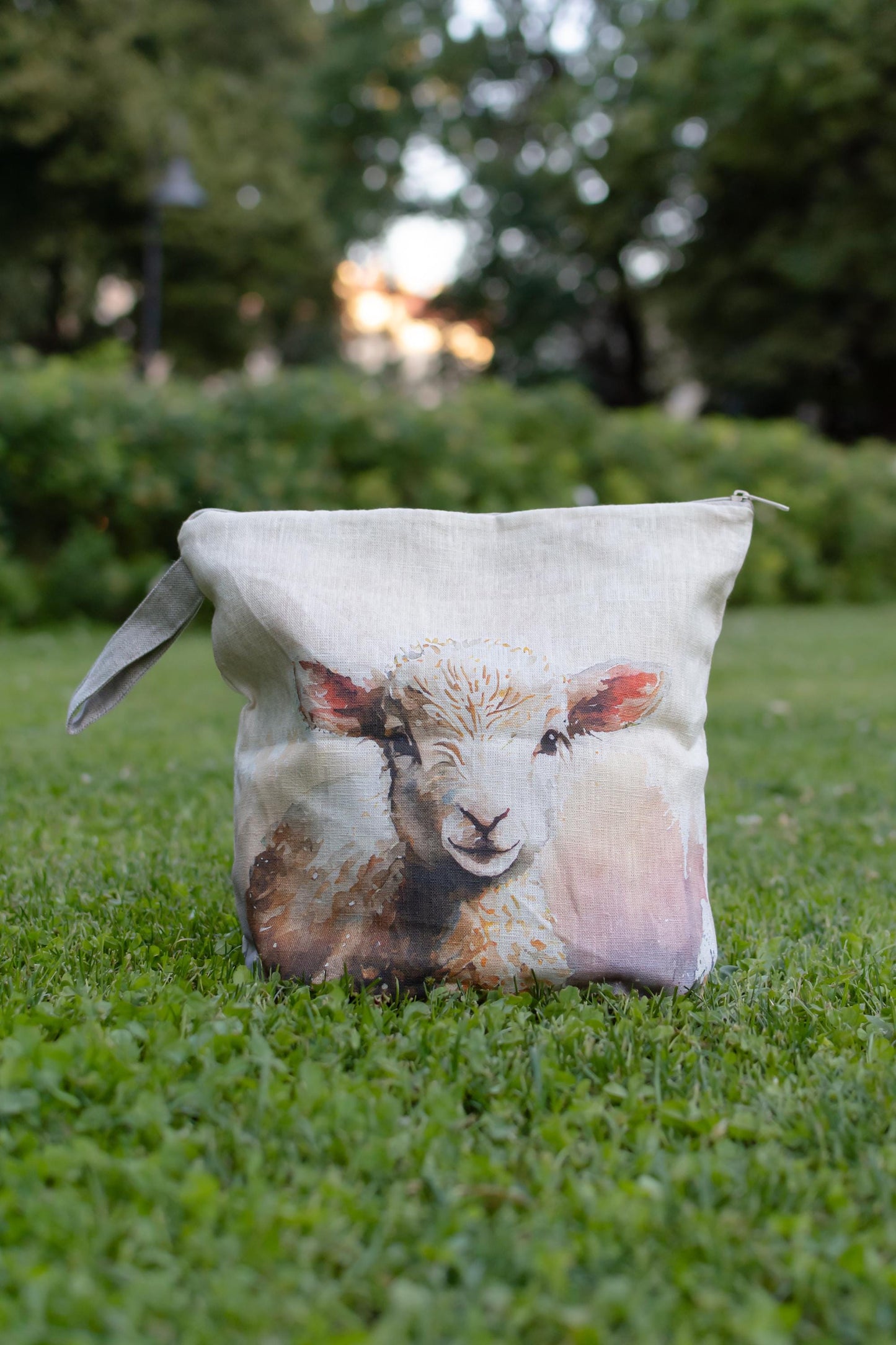 Sheep Project Bag with zipper