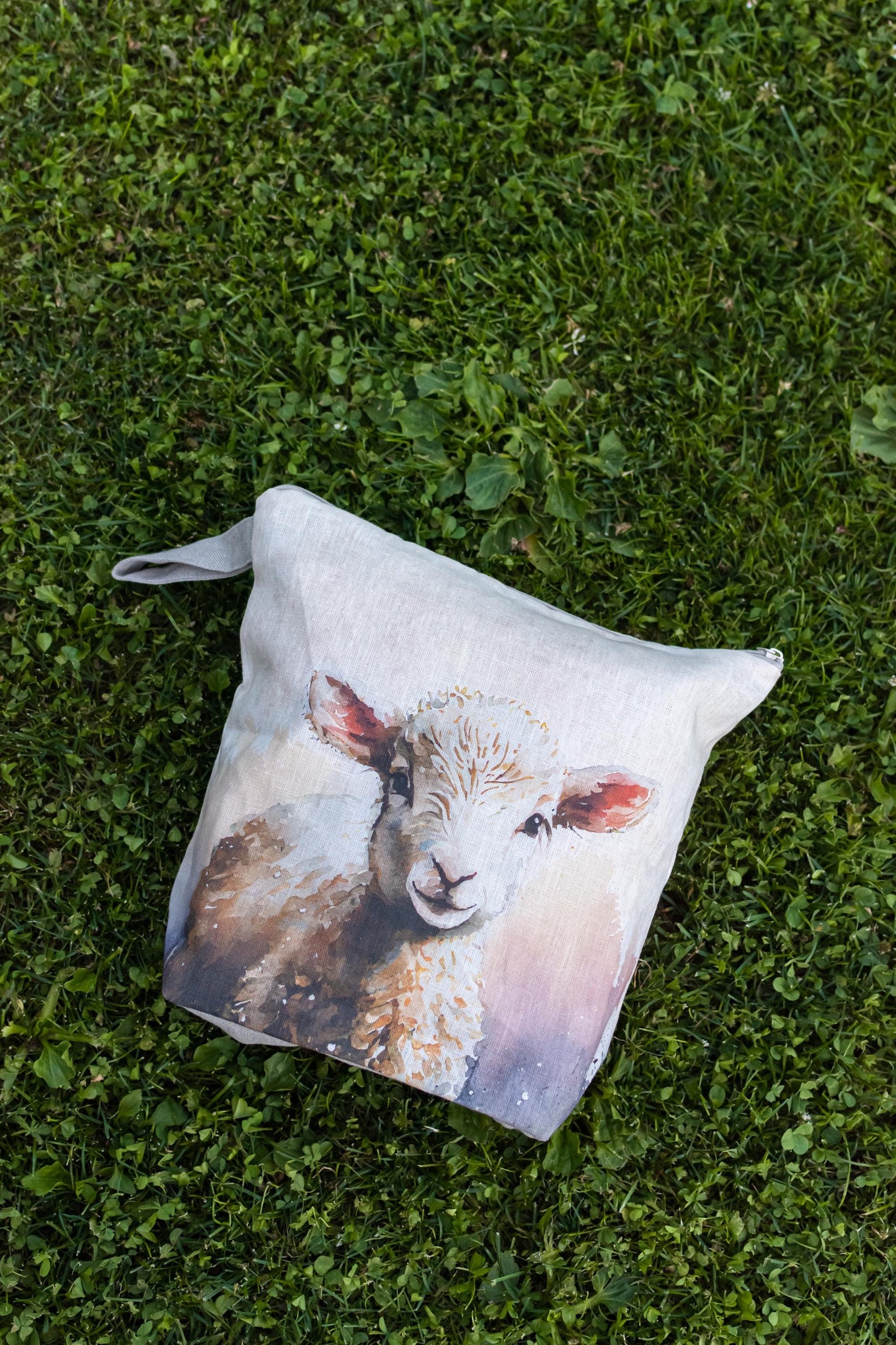 Sheep Project Bag with zipper