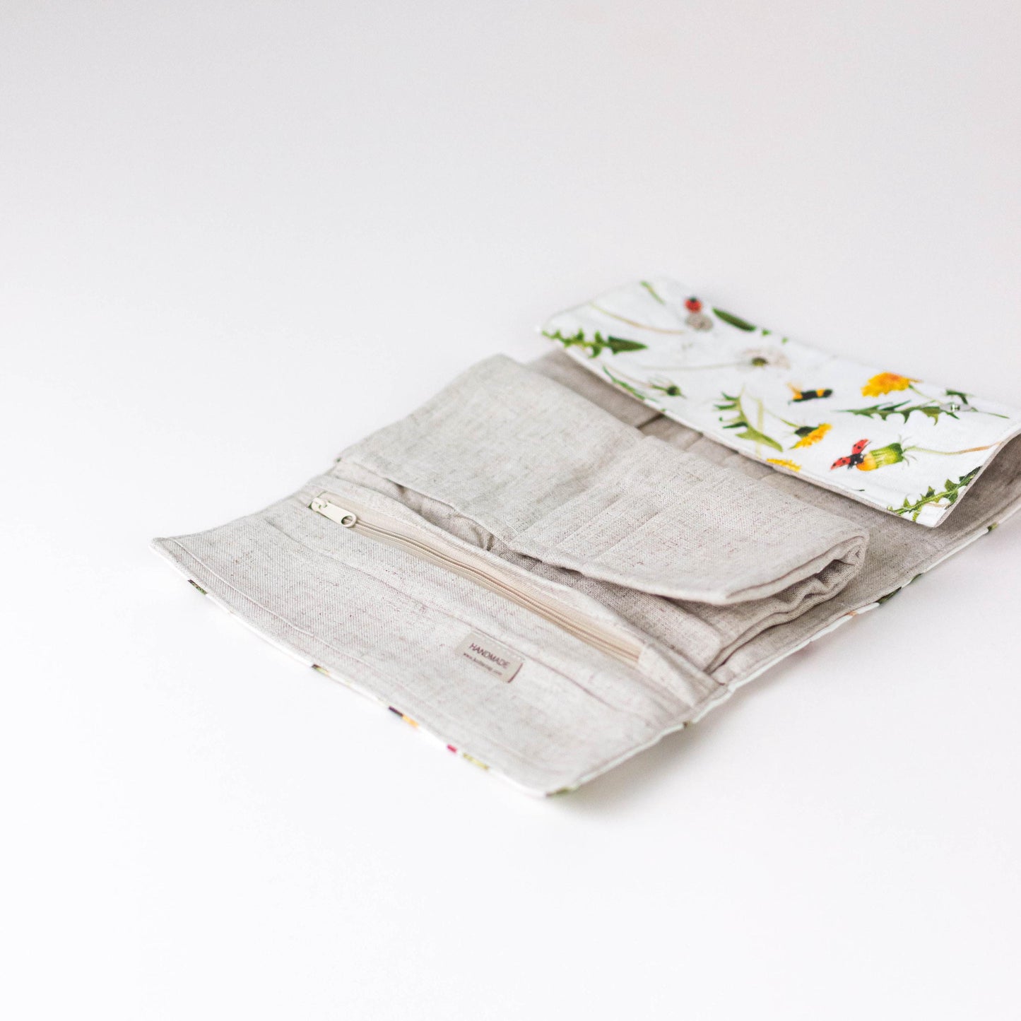 Needle Case,  Crochet, Hooks Case. Case with  21 pockets for circle needles & 24 for socks needles.